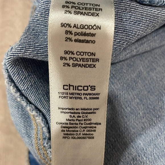 Chico’s Perfect Stretch Crop Denim Jeans US 10 (Chico’s 1.5) - Picture 12 of 15